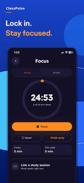 ClassPulse focus timer session